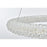 Elegant Lighting Bowen 1 Light 26"L Chandelier, Satin Gold/Clear