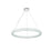 Elegant Lighting Bowen 1 Light 32"L Chandelier, Chrome/Clear