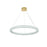 Elegant Lighting Bowen 1 Light 32"L Chandelier, Satin Gold/Clear