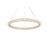 Elegant Lighting Bowen 1 Light 32"L Chandelier, Satin Gold/Clear