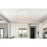 Elegant Lighting Bowen 1 Light 32"L Chandelier, Satin Gold/Clear