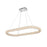 Elegant Lighting Bowen 1 Light 42"L Chandelier, Chrome/Clear