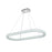 Elegant Lighting Bowen 1 Light 42"L Chandelier, Chrome/Clear
