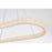 Elegant Lighting Bowen 1 Light 42"L Chandelier, Satin Gold/Clear