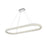 Elegant Lighting Bowen 1 Light 51"L Chandelier, Chrome/Clear