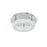 Elegant Lighting Bowen 1 Light 14"L Flush Mount, Chrome/Clear