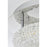 Elegant Lighting Bowen 1 Light 14"L Flush Mount, Chrome/Clear