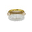 Elegant Lighting Bowen 1 Light 14"L Flush Mount, Satin Gold/Clear