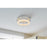 Elegant Lighting Bowen 1 Light 18"L Flush Mount, Chrome/Clear