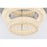 Elegant Lighting Bowen 2 Light 18"L Flush Mount, Chrome/Clear
