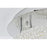 Elegant Lighting Bowen 2 Light 18"L Flush Mount, Chrome/Clear