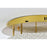 Elegant Lighting Bowen 2 Light 18"L Flush Mount, Satin Gold/Clear