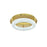 Elegant Lighting Bowen 1 Light 18"L Flush Mount, Satin Gold/Clear