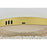 Elegant Lighting Bowen 1 Light 18"L Flush Mount, Satin Gold/Clear