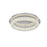 Elegant Lighting Bowen 1 Light 22"L Flush Mount, Chrome/Clear