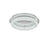 Elegant Lighting Bowen 1 Light 22"L Flush Mount, Chrome/Clear