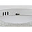 Elegant Lighting Bowen 1 Light 22"L Flush Mount, Chrome/Clear