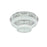 Elegant Lighting Bowen 2 Light 22"L Flush Mount, Chrome/Clear