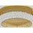 Elegant Lighting Bowen 1 Light 22"L Flush Mount, Satin Gold/Clear