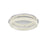 Elegant Lighting Bowen 1 Light 26"L Flush Mount, Chrome/Clear