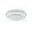 Elegant Lighting Bowen 1 Light 26"L Flush Mount, Chrome/Clear