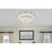 Elegant Lighting Bowen 2 Light 26"L Flush Mount, Chrome/Clear