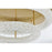 Elegant Lighting Bowen 2 Light 26"L Flush Mount, Satin Gold/Clear