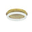 Elegant Lighting Bowen 1 Light 26"L Flush Mount, Satin Gold/Clear