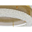 Elegant Lighting Bowen 1 Light 26"L Flush Mount, Satin Gold/Clear