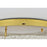 Elegant Lighting Bowen 1 Light 26"L Flush Mount, Satin Gold/Clear