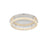 Elegant Lighting Bowen 1 Light 29.5" LED Flush Mount, Chrome