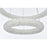 Elegant Lighting Bowen 2 Light 24"L Chandelier, Satin Gold/Clear