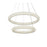 Elegant Lighting Bowen 2 Light 28"L Chandelier, Chrome/Clear