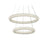 Elegant Lighting Bowen 2 Light 28"L Chandelier, Satin Gold/Clear