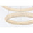 Elegant Lighting Bowen 2 Light 28"L Chandelier, Satin Gold/Clear