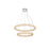 Elegant Lighting Bowen 2 Light 32"L Chandelier, Chrome/Clear - 3800G32C