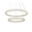 Elegant Lighting Bowen 2 Light 32"L Chandelier, Chrome/Clear