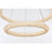 Elegant Lighting Bowen 2 Light 32"L Chandelier, Satin Gold/Clear
