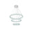 Elegant Lighting Bowen 3 Light 32" Chandelier, Chrome/Clear