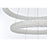 Elegant Lighting Bowen 3 Light 32" Chandelier, Chrome/Clear