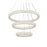 Elegant Lighting Bowen 3 Light 32" Chandelier, Satin Gold/Clear