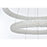 Elegant Lighting Bowen 3 Light 32" Chandelier, Satin Gold/Clear