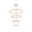 Elegant Lighting Bowen 4 Light 42" LED Chandelier, Chrome - 3800G41C