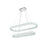 Elegant Lighting Bowen 2 Light 42"L Chandelier, Chrome/Clear
