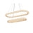 Elegant Lighting Bowen 2 Light 42"L Chandelier, Chrome/Clear