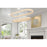 Elegant Lighting Bowen 2 Light 42"L Chandelier, Chrome/Clear