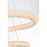 Elegant Lighting Bowen 2 Light 42"L Chandelier, Satin Gold/Clear