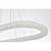 Elegant Lighting Bowen 2 Light 42"L Chandelier, Satin Gold/Clear