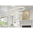 Elegant Lighting Bowen 2 Light 42"L Chandelier, Satin Gold/Clear