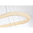 Elegant Lighting Bowen 2 Light 51"L Chandelier, Chrome/Clear